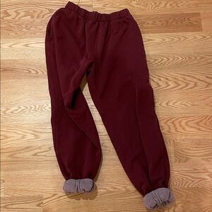BRANDY MELVILLE Maroon Jogger Pants